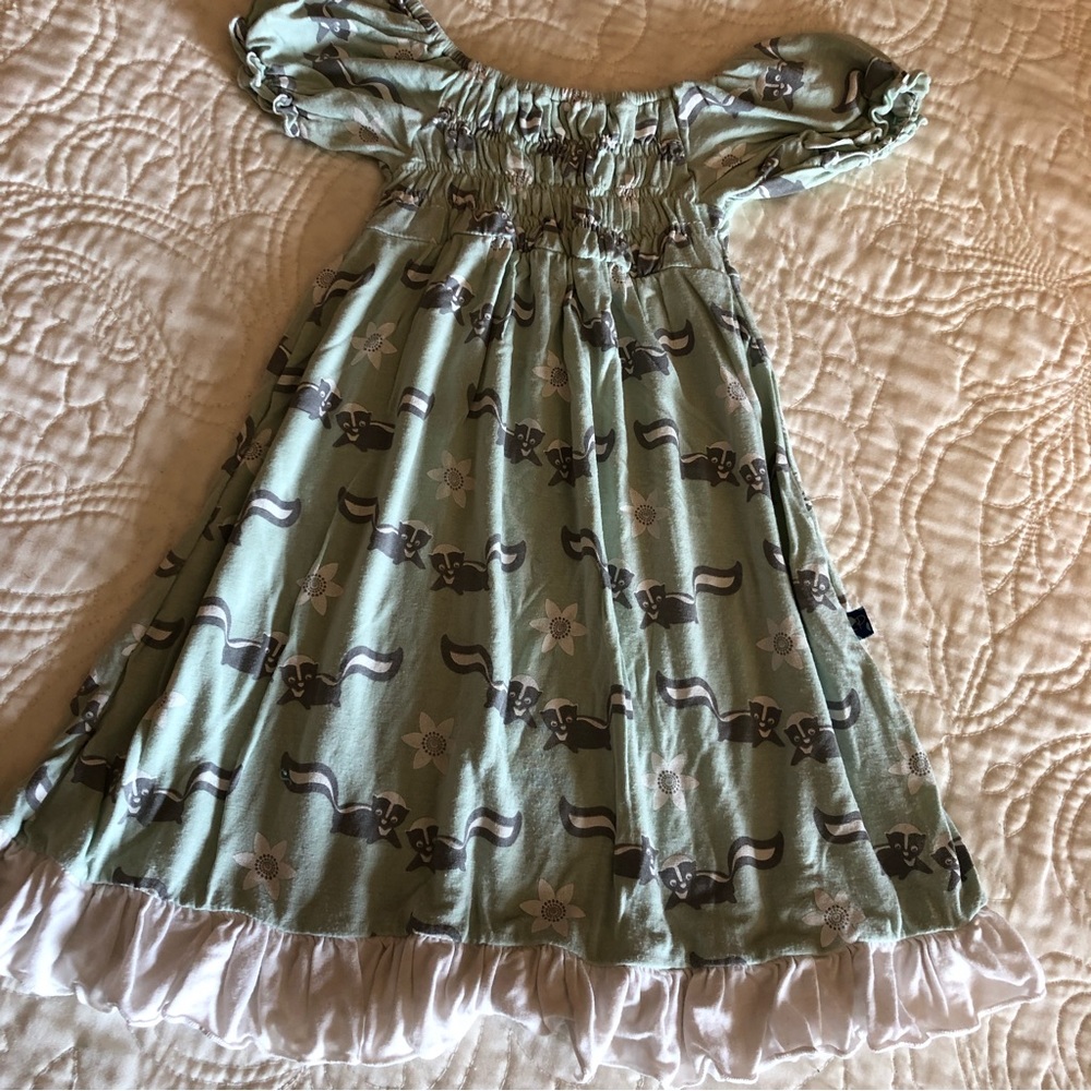 Kickee Pants Skunk Ruffle Swing Dress